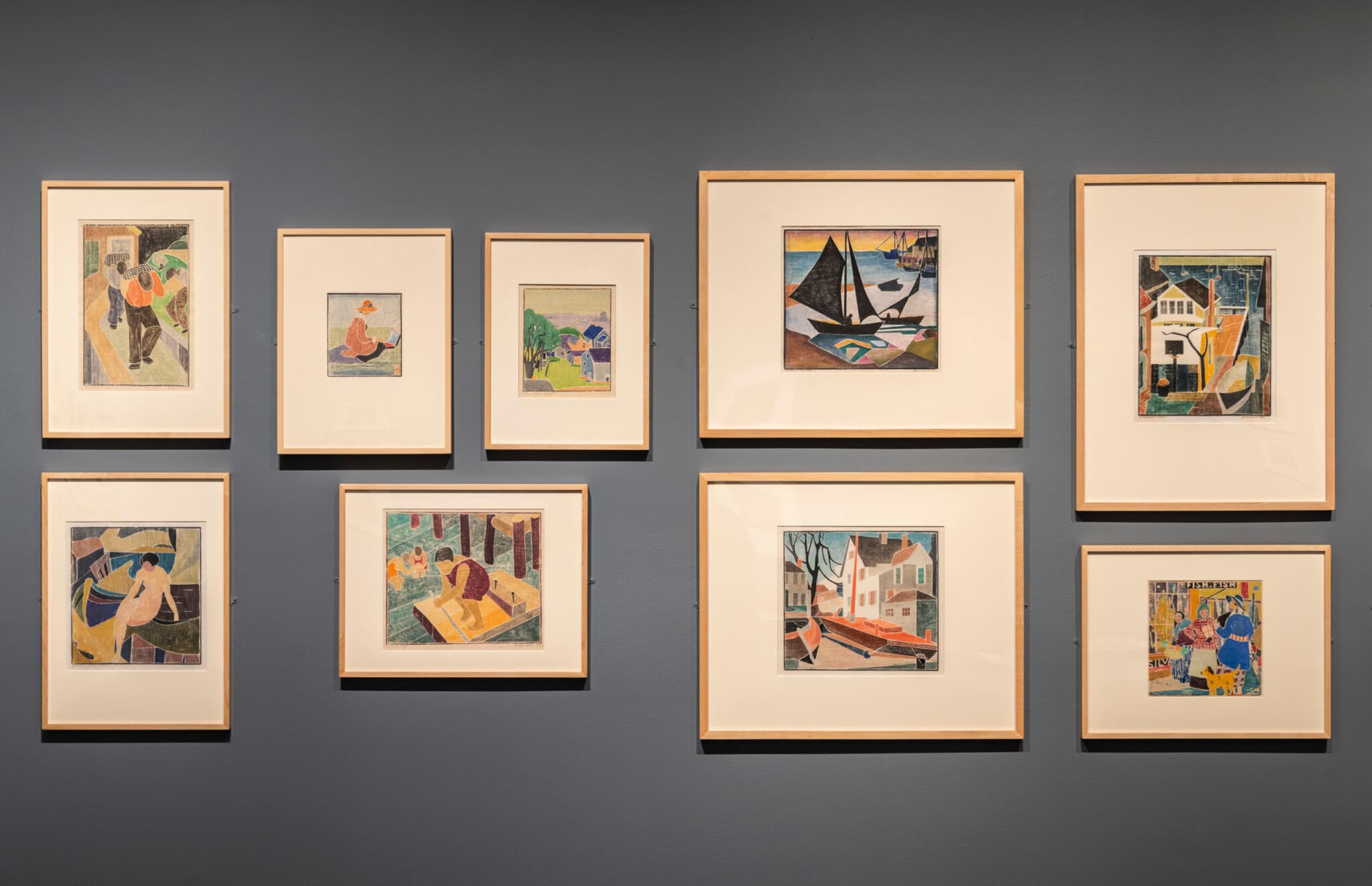 Installation view of "Provincetown Printmakers" at MFA, Boston